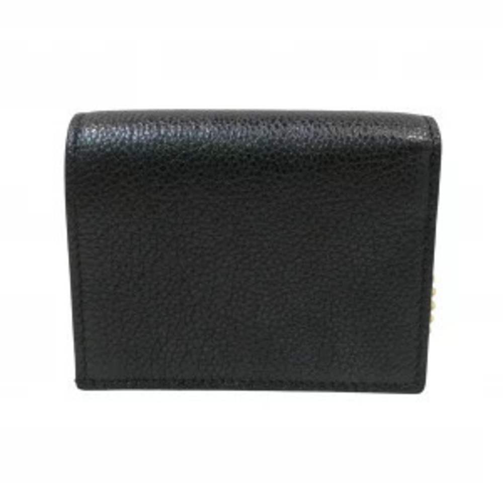 Gucci fold Leather Wallet Zumi Bi Black